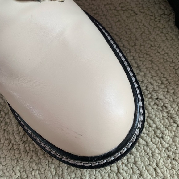 H&M Cream Platform Boots Sz 10 - Picture 4 of 7